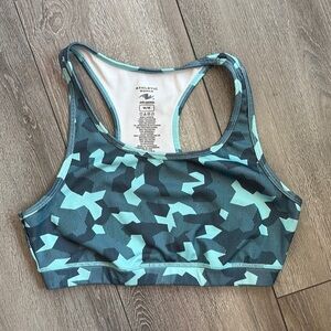 Athletic Works Blue Sports Bra Racerback